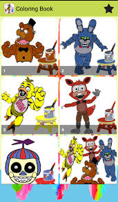 30 coloring pages featuring five nights at freddy's characters. Coloring Pages For Five Nights Pour Android Telechargez L Apk