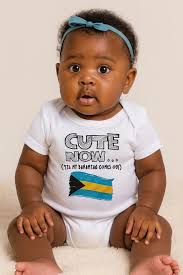 Flag of Bahamas Baby Bodysuit