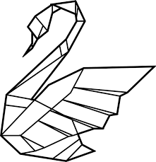 Unfortunately the units could not maintain its shape when all 16 units. Wandtattoo Jugendzimmer Origami Schwan Tenstickers