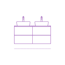 The standard height of a bathroom vanity sink was 32 inches. Bathroom Vanities Dimensions Drawings Dimensions Com