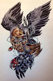 Il 570xn 560649012 Jxyi Jpg 570 874 Traditional Owl Tattoos Owl Tattoo Owls Drawing