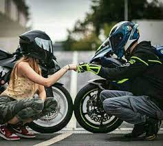 Pin On Biker Couple