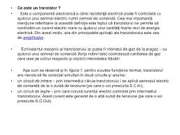 § între propoziţii principale care nu depind una de alta: Tranzistorul Referat