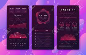 Mobile Phone Ui Design Forex Trading Platform Panel With Statistics