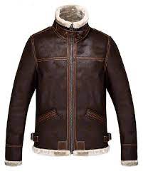 The Style That Has Been Admired For You From The Resident Evil 4 Game Is This Leon Kennedy Shearling Jacke Fur Leather Jacket Leather Jacket Men Leather Jacket