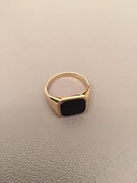 Black And Gold Ring Mens Signet Ring Men Ring Mens Ring Pinky Ring Onyx Ring Silver Signet Ring Black Square Signet Ring Man Pinky Ring Rings For Men In 2020 Signet Rings Women Signet Ring Men