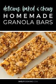This Chewy Granola Bar Recipe Is Cheap Easy Delish Shelf Cooking Recipe In 2021 Homemade Granola Bars Granola Bar Recipe Chewy Chewy Granola Bars