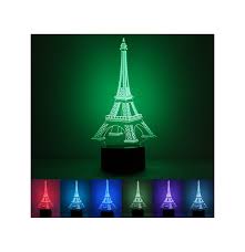 More than 46 eiffel tower desk at pleasant prices up to 16 usd fast and free worldwide shipping! 3d Eiffel Tower Illusion Led Table Desk Light Usb 7 Color Changing Night Lamp Home Decor