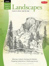 I took raw umber and drew in the shapes with a small paint brush. Drawing Landscapes With William F Powell Learn To Draw Step By Step How To Draw Paint Powell William F 0050283002581 Amazon Com Books