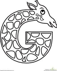 This helps with print awareness in young children. Animal Alphabet Letters Coloring Pages Education Com