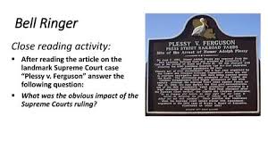 Ferguson as the legal lynchpin of the jim crow south. Plessy V Ferguson Ppt Video Online Download
