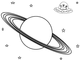 Write a question for each saturn is made mostly of hydrogen and helium gas. Alien And Saturn Coloring Page Free Printable Coloring Pages For Kids