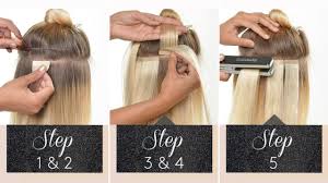 36x klebestreifen klebeband tape in echthaar extensions strips haarverlängerung. Die Einfache Anwendung Von Tape In Extensions Rubin Switzerland Rubin Extensions
