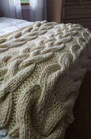 Chunky crochet blanket pattern will be probably the greatest crochet habits an individual is ever going to find. Chunky Oversized Cable Knit Blanket Pattern Cable Knit Blankets Knitted Blankets Blanket Knitting Patterns