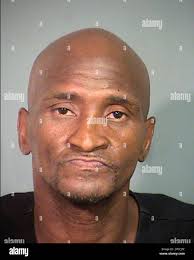 This undated Clark County Detention Center booking photo shows Thomas Lamar  Cotton, of Las Vegas. Authorities say Cotton had a replica revolver in his  hand when he was shot Jan. 5, 2017,