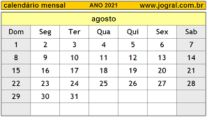 Only common local holidays are listed. Calendario Mensal Agosto De 2021 Imprimir Mes De Agosto 2021