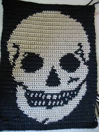 Crochet skull patterns halloween crochet patterns crochet stitches patterns stitch patterns crochet patterns for blankets crochet quilt this is an advanced mosaic crochet pattern. 6 Halloween Afghan Crochet Blankets Crochet