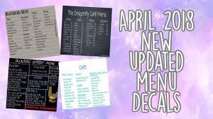 Maybe you would like to learn more about one of these? Roblox Bloxburg New Updated Menu Decal Id S Youtube