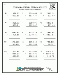 Year 5 Addition Worksheets In 2020 Addition Worksheets Math Worksheets Subtraction Worksheets