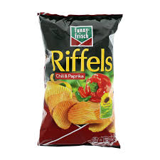 Rinse chips thoroughly in water; Funny Frisch Riffels Chips Chili Paprika Online Bestellen