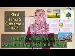 Peta Pikiran Manfaat Matahari Bagi Makhluk Hidup Kelas 4 Tema 2 Subtema 1 Pb 1 Kurikulum 2013 Youtube