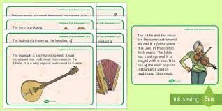 In a history of irish music (1905), w. Traditional Irish Instruments Display Facts Posters Roi