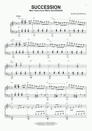 Overall sound tone is poetic and refined, even whimsical. Succession Theme Piano Sheet Music Onlinepianist