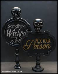 4.6 out of 5 stars. Gothic Diy Skull Chalkboard Sign Halloween Decor Me And Annabel Lee Blog