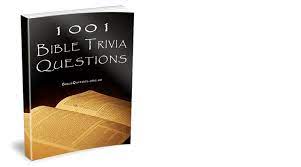 Subscribe to our newsletter to download your free 1001 bible trivia questions ebook and to receive notification of new resources. 1001 Bible Trivia Questions The Bible Study