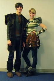 Hiccup And Astrid 3 Couples Costumes Couples Costumes Astrid Costume Halloween Costumes