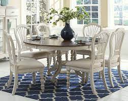 Pine Island Round Dining Room Set W Wheat Back Chairs Round Dining Room Sets Round Dining Room Round Dining Room Table
