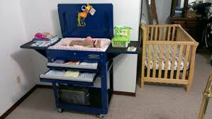 Made A Changing Table Out Of A Kobalt Tool Cart From Lowe S Baby Changing Tables Baby Themes