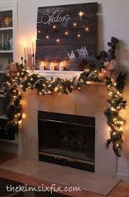 O Come Let Us Adore Him Rustic Christmas Mantle Rustic Christmas Mantle Christmas Mantel Decorations Christmas Deco