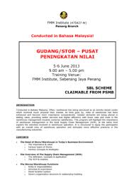The malaysian language, often referred to as bahasa malaysia, malay, or simply malaysian, is similar to bahasa indonesia in many ways and is malay (bahasa melayu) and variations are spoken by over 290 million people in malaysia, indonesia, brunei, and singapore. Fillable Online Fmm Im Northern Branch Training Programme Fax Email Print Pdffiller