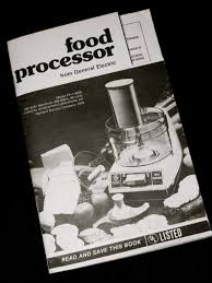 Black And Decker Food Processor Manual Vintage Ge Food Processor Instruction Manual Book N Recipes Food Processor Recipes Recipe Book Baby Food Recipes