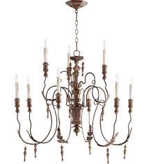 Quorum 6006 9 39 Salento 9 Light 32 Inch Vintage Copper Chandelier Ceiling Light