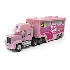 Pixar Cars Mack Uncle Pink No 36 Tank Coat Racer S Truck Metal Diecast Toy Truck 1 43 Loose Original Alloy Metal T Cars 3 Lightning Mcqueen Toy Car Pixar Cars