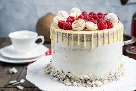 9 august at 08:51 ·. Susser Muttertag Himbeer Raffaello Torte Mitliebezurtorte