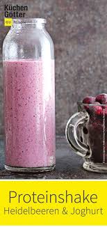 Power Protein Shake With Blueberries Beeren Rezepte Beeren Blueberries Power Protein Rezepte Shake Protein Shakes Protein Power Shakes