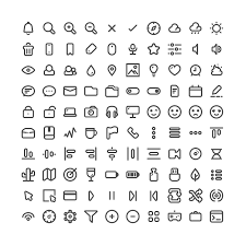 100 Free Minimal Line Icons