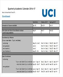 Sample Quarterly Calendar Templates Di 2020