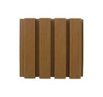 Exterior Fluted Slat Cladding – Durable & UV-Resistant WPC Wall Panels - Golden Teak