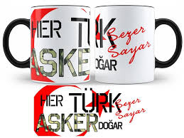 Askere Hediye Mesajli Kupa Bardak Kupalar Hediyeler Askeri