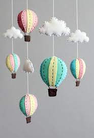 Diy Baby Mobile Kit Make Your Own Hot Air Balloon By Buttonfaceco 28 00 Baby Diy Mobile Kinderbett Mobile Basteln