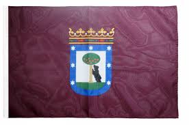 Flag of the community of madrid. Flagge Fahne Spanien Stadt Madrid Mit Hohlsaum Flaggenfritze De