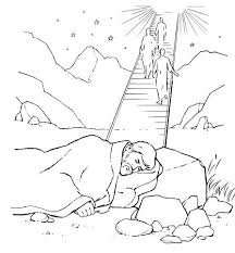 Jacobs Ladder Sunday School Coloring Pages Preschool Bible Bible Coloring