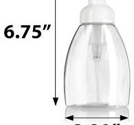 Clear Plastic Foaming Bottle with White Foam Pump Dispenser ...