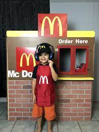Mcdonald S Diy Drive Thru Leos Play Time On Youtube Kids Pretend Play Mcdonalds Kids Kids Playing