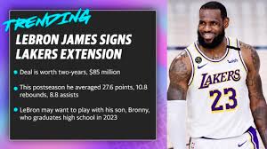 Lebron James Signs Lakers Extension
