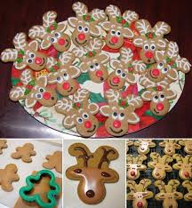 A little icing transforms your gingerbread man's head into a reindeer's nose, his feet into furry ears, and his legs into antlers. Awesome Upside Down Gingerbread Men Reindeer Cookies